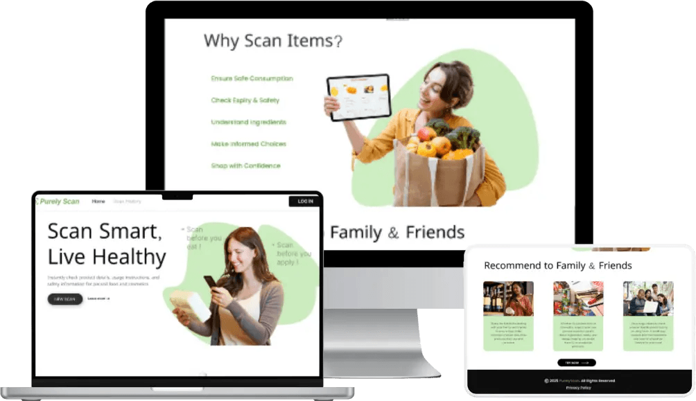 Purely Scan - Food & Cosmatic Scanner